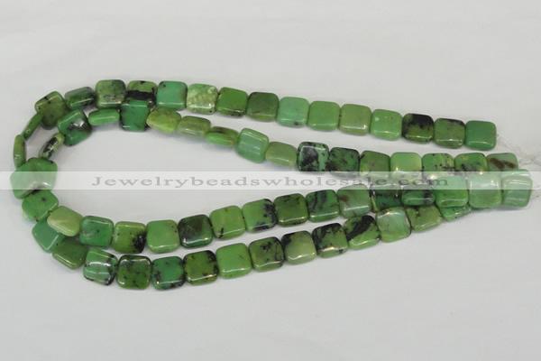 CAU35 15.5 inches 12*12mm square australia chrysoprase beads wholesale