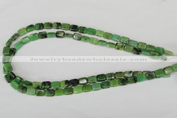 CAU36 15.5 inches 8*10mm rectangle australia chrysoprase beads wholesale