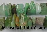 CAU408 15.5 inches 5*10mm - 10*15mm Australia chrysoprase chips beads