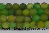 CAU411 15.5 inches 6mm round matte Australia chrysoprase beads