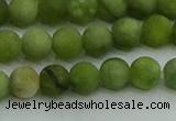 CAU511 15.5 inches 6mm round matte Chinese chrysoprase beads