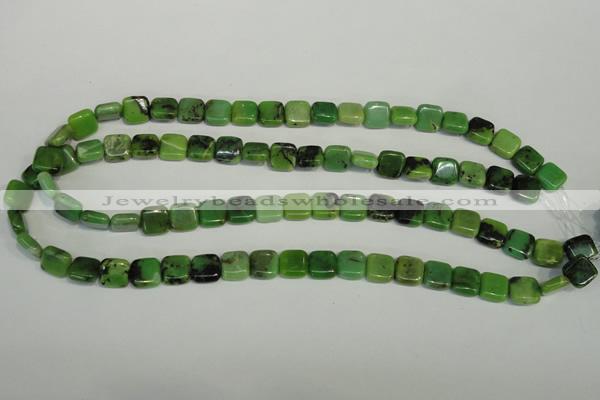 CAU61 15.5 inches 10*10mm square Australia chrysoprase beads