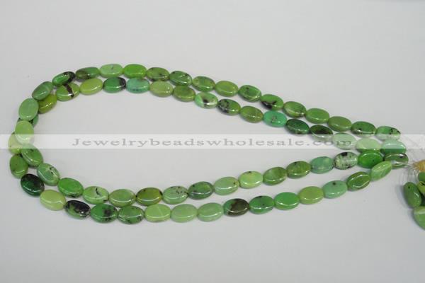 CAU65 15.5 inches 8*12mm oval Australia chrysoprase beads