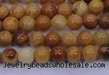 CAY02 15.5 inches 6mm round African yellow jasper beads wholesale