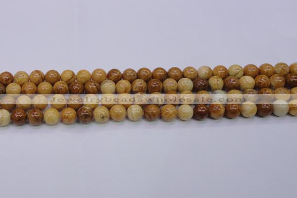 CAY04 15.5 inches 10mm round African yellow jasper beads wholesale