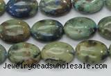 CAZ04 15.5 inches 12*16mm oval natural azurite gemstone beads