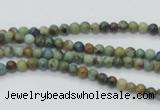 CAZ06 15.5 inches 4mm round natural azurite gemstone beads