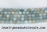 CBBS01 15 inches 8mm faceted prism aquamarine beads wholesale