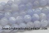 CBC02 15.5 inches 8mm round blue chalcedony beads wholesale