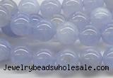 CBC03 15.5 inches 10mm round blue chalcedony beads wholesale