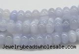 CBC04 15.5 inches 4*8mm rondelle  blue chalcedony beads wholesale