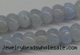 CBC20 15.5 inches 4*6mm rondelle blue chalcedony beads wholesale