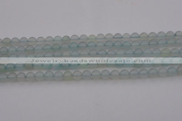 CBC202 15.5 inches 8mm round ocean blue chalcedony beads