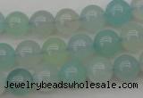 CBC203 15.5 inches 10mm round ocean blue chalcedony beads