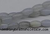 CBC23 15.5 inches 4*7mm rice blue chalcedony beads wholesale