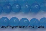 CBC252 15.5 inches 8mm A grade round ocean blue chalcedony beads