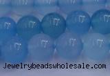 CBC254 15.5 inches 12mm A grade round ocean blue chalcedony beads