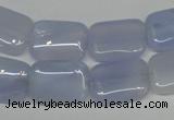 CBC40 15.5 inches 13*18mm rectangle blue chalcedony beads wholesale