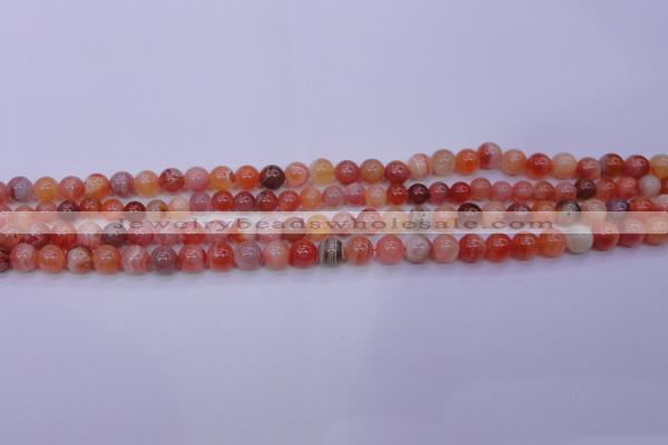 CBC400 15.5 inches 4mm A grade round orange chalcedony beads