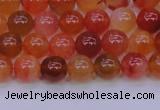 CBC411 15.5 inches 6mm AA grade round orange chalcedony beads