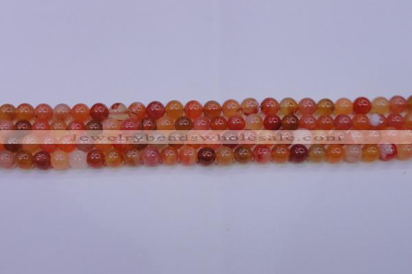 CBC411 15.5 inches 6mm AA grade round orange chalcedony beads