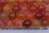 CBC412 15.5 inches 8mm AA grade round orange chalcedony beads