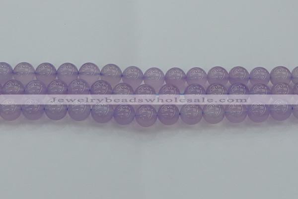 CBC433 15.5 inches 12mm round purple chalcedony beads wholesale