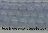 CBC451 15.5 inches 6mm round blue chalcedony beads wholesale