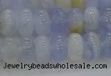 CBC471 15.5 inches 5*8mm rondelle blue chalcedony beads