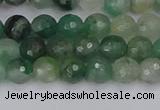 CBC700 15.5 inches 4mm faceted round African green chalcedony beads