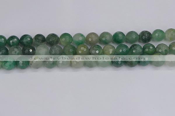 CBC704 15.5 inches 12mm faceted round African green chalcedony beads