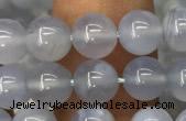 CBC719 15.5 inches 6mm round blue chalcedony gemstone beads