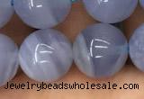 CBC723 15.5 inches 12mm round blue chalcedony gemstone beads