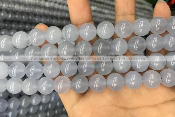 CBC734 15.5 inches 12mm round blue chalcedony beads wholesale