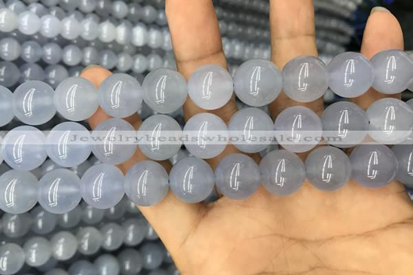 CBC735 15.5 inches 14mm round blue chalcedony beads wholesale