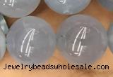 CBC736 15.5 inches 16mm round blue chalcedony beads wholesale