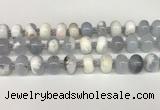 CBC780 15.5 inches 10*14mm rondelle blue chalcedony beads