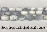 CBC781 15.5 inches 18*25mm rice blue chalcedony beads