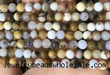 CBC801 15.5 inches 6mm round natural polka dot chalcedony beads