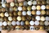 CBC803 15.5 inches 10mm round natural polka dot chalcedony beads