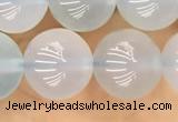 CBC812 15.5 inches 10mm round blue chalcedony gemstone beads