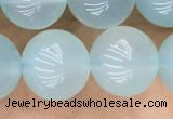 CBC814 15.5 inches 10mm round blue chalcedony gemstone beads