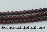 CBD10 15.5 inches 4mm round brecciated jasper gemstone beads