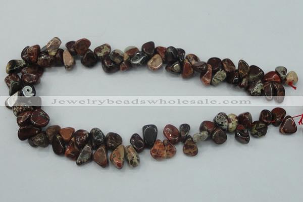 CBD16 15.5 inches 8*12mm chip brecciated jasper gemstone beads