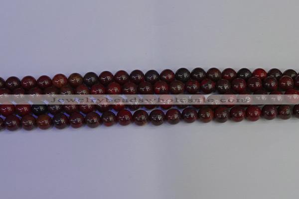 CBD352 15.5 inches 8mm round poppy jasper beads wholesale