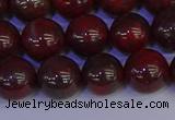 CBD354 15.5 inches 12mm round poppy jasper beads wholesale