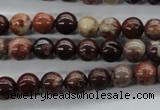 CBD61 15.5 inches 8mm round brecciated jasper gemstone beads