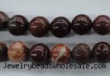 CBD62 15.5 inches 10mm round brecciated jasper gemstone beads