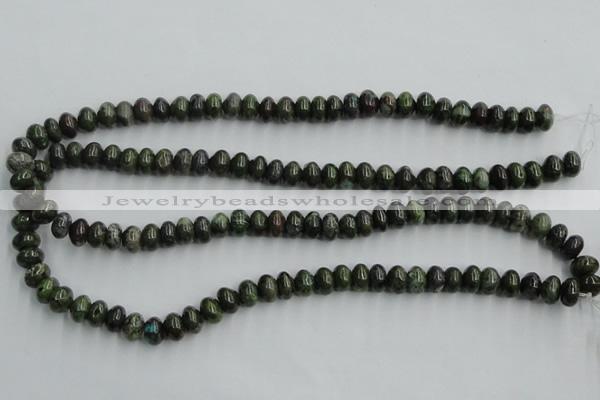 CBG04 15.5 inches 6*10mm rondelle bronze green gemstone beads