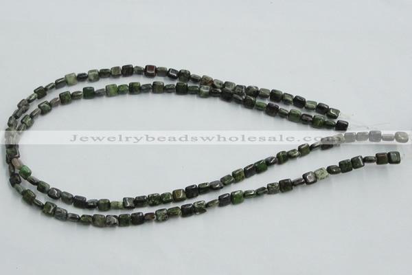 CBG16 15.5 inches 6*6mm square bronze green gemstone beads wholesale